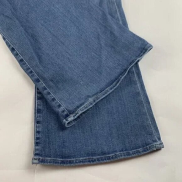 FRAME Merced Light Wash Stretch Denim Double Detail Flared Jeans 32 - Picture 6 of 6